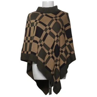 Poncho (Grön, Beige, Svart) från Skovhuus Akryl, Bomull