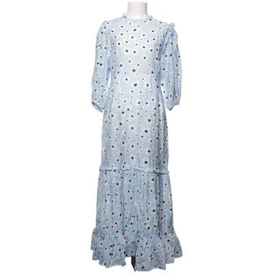 Maxi dress (Blue, White) from Rixo Cotton, Polyester, Silk