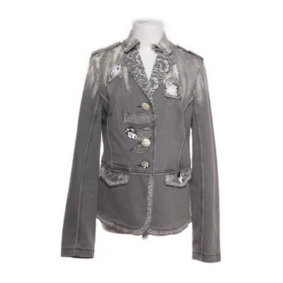Denim jacket (Gray) from Elisa Cavaletti Cotton, Polyamide
