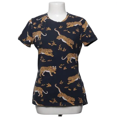 T-shirt (Svart, Gul, Flerfärgad) från The Striped Cat Elastan, Ekologisk bomull