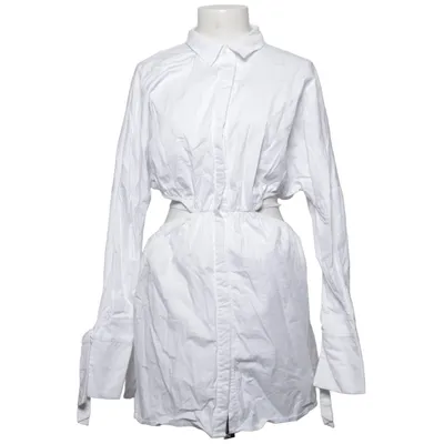Robe chemise (Blanc) de Angelica Blick x NA-KD Coton
