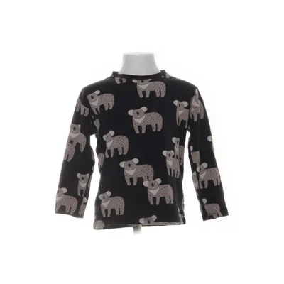 Långärmad t-shirt (Svart, Flerfärgad) från Lindex Bomull, Elastan