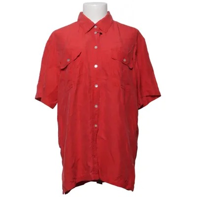 Short sleeve shirt (Red) from Cappuccini by Desam Silk