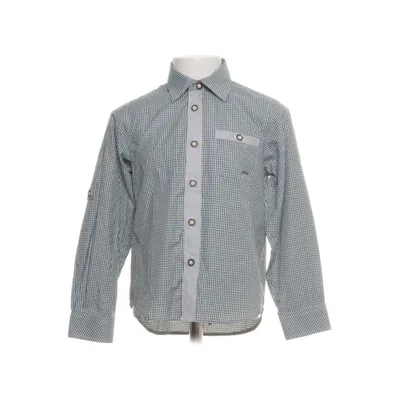 Shirt (White, Green) from Moser Cotton, Polyester