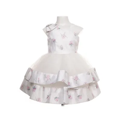 Avondjurk (Wit, Meerkleurig) van Pamina Katoen, Polyester