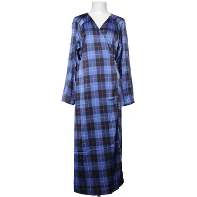 Slå-om-kjole (Blå, Sort) fra Monki Elastan, Polyester
