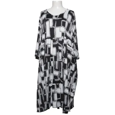 Robe (Noir, Blanc) de AKH Fashion Élasthane, Polyester, Viscose