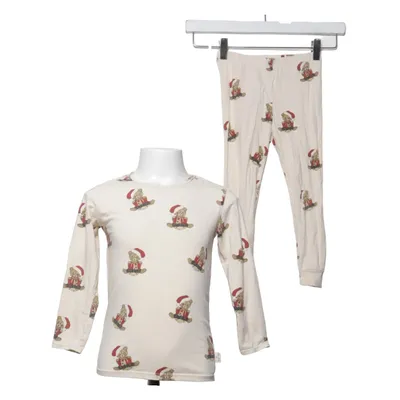Pyjama (Beige, Multicolore) de Konges Sløjd Élasthane, Coton biologique