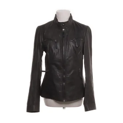 Läderjacka (Grå) från Prato Polyester, Skinn