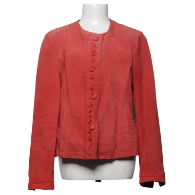 Leather jacket (Red) from Ole Leather, Polyester