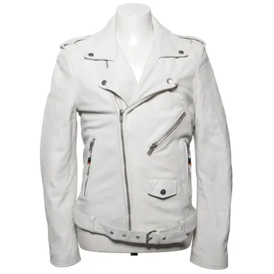 Biker jacket (White) from BLK DNM Leather