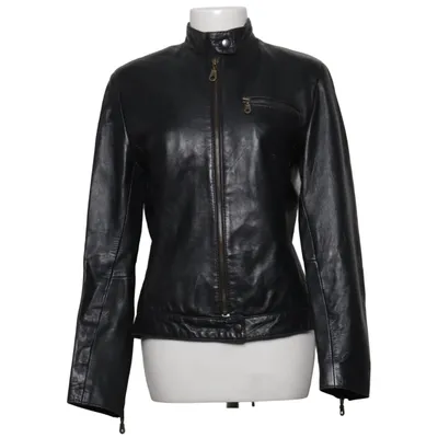 Veste en cuir (Noir) de Livetree Cuir, Polyester