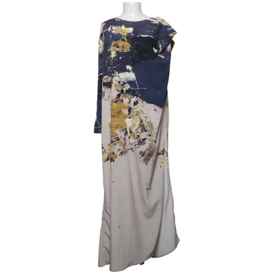 Långklänning (Blå, Gul, Beige, Flerfärgad) från Elin Kling for H&M Polyester