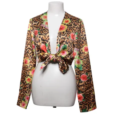 Wrap blouse (Brown, Multicolored) from Collusion Polyester