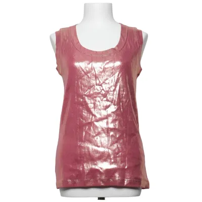 Tank Top (Pink, Gold) from MM6 by Maison Margiela Cotton, Elastane
