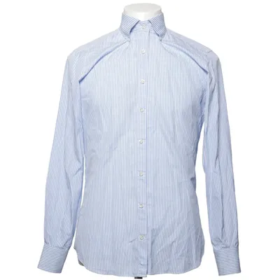 Skjorte (Blå, Hvid) fra Shirtonomy Bomuld