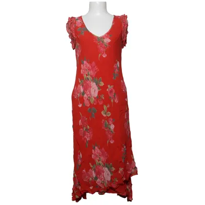 Robe longue (Rouge, Multicolore) de Lecomte Polyester, Viscose
