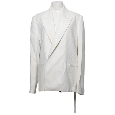 Kavaj (Vit) från Victoria Beckham x Mango Polyester, Viskos