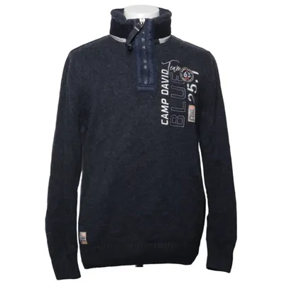 Sweater (Blue, Multicolored) from Camp David Cotton