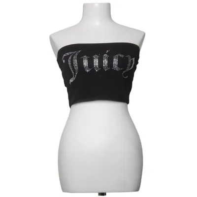 Tube top (Black) from Juicy Couture Cotton, Elastane, Polyester