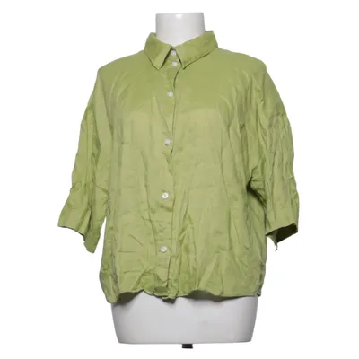 Kortærmet skjorte (Grøn) fra H&M Premium Quality Linned
