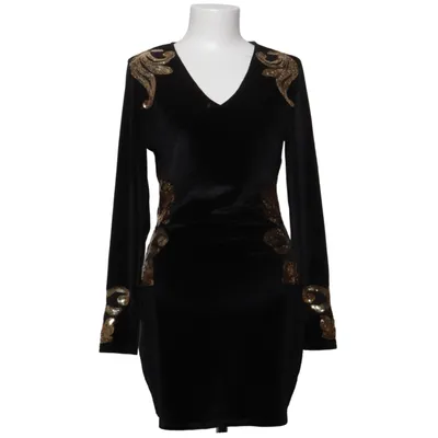 Jurk (Zwart, Goud) van Dennis Maglic Katoen, Polyester
