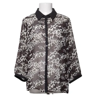 Blouse (Zwart, Wit, Bruin) van Oxmo Polyester
