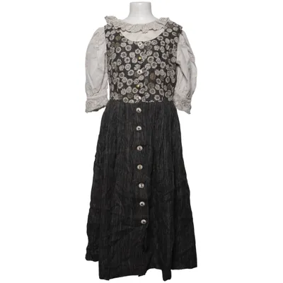 Dirndl (Grau, Beige, Mehrfarbig) von Mode aus Salzburg Baumwolle, Leinen