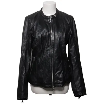 Veste en cuir (Noir) de Freaky Nation Coton, Cuir, Polyester