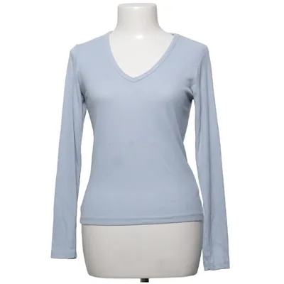 Langærmet t-shirt (Blå) fra Lager 157 Polyester, Viscose