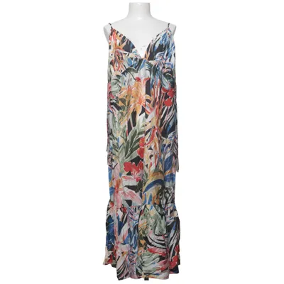 Maxi jurk (Zwart, Meerkleurig) van H&M Polyester, Viscose