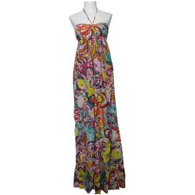 Maxi jurk (Meerkleurig) van Mango Collection Katoen, Zijde