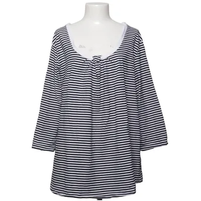 Lange mouwen shirt (Zwart, Wit) van By Ellos Katoen, Elastaan