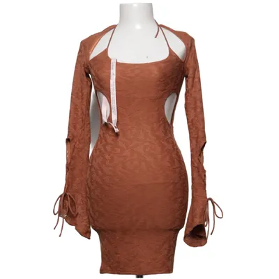Dress (Brown) from Oh Polly Elastane, Polyester