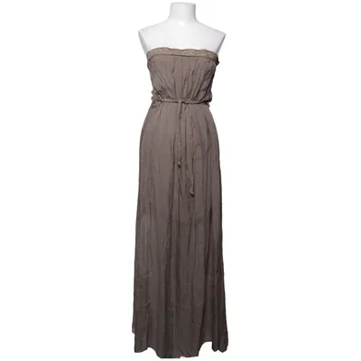 Robe longue (Marron) de King Kong Élasthane, Soie, Viscose