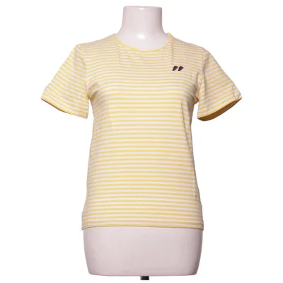 T-shirt (Jaune, Blanc) de Résumé Élasthane, Coton biologique