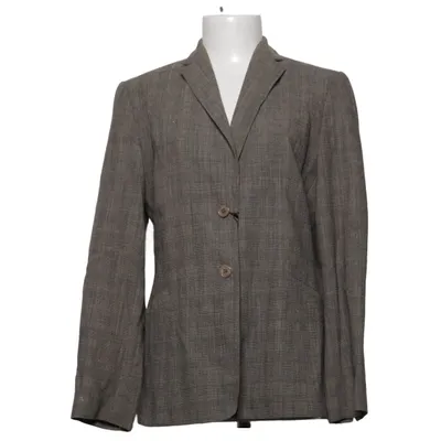 Blazer (Brown) from Avenue Acetate, Polyamide, Viscose, Wool