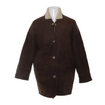 Veste en peau de mouton retournée (Marron)