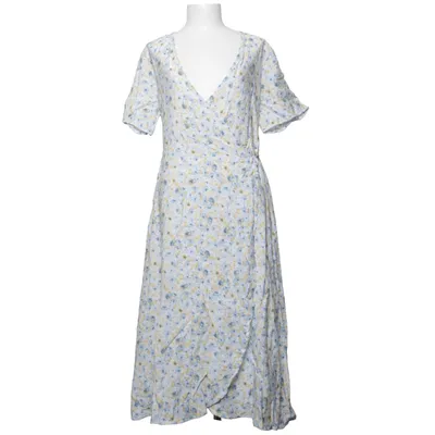 Robe portefeuille (Blanc, Bleu, Jaune) de VILA Polyamide, Polyester, Viscose