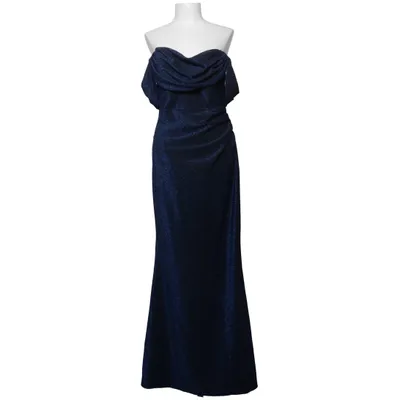 Avondjurk (Blauw) van Goddiva London Elastaan, Polyester