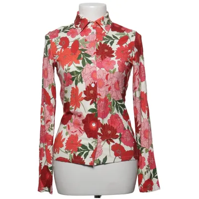 Bluse (Hvid, Flerfarvet) fra Camilla Thulin Elastan, Viscose