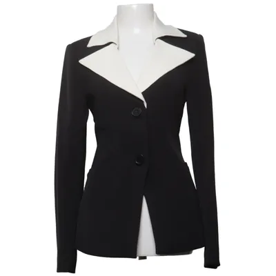Blazer (Sort, Hvid) fra NA-KD Elastan, Polyester