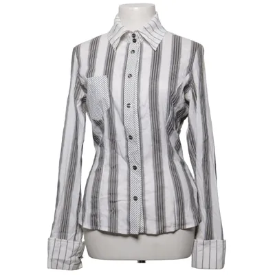 Shirt (Wit, Zwart) van Karen Millen Acetaat, Katoen, Elastaan, Polyamide
