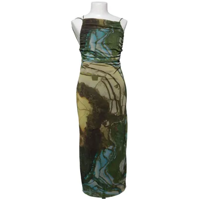 Robe longue (Vert, Bleu, Multicolore) de Zara Élasthane, Polyester