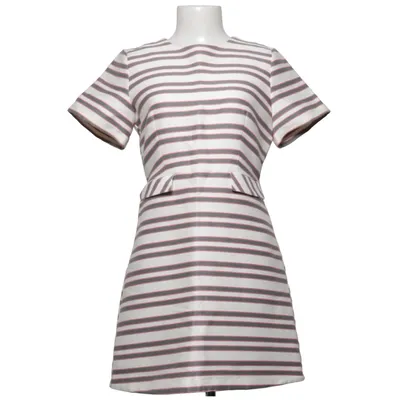 Jurk (Wit, Grijs, Roze) van Warehouse Katoen, Polyamide, Polyester