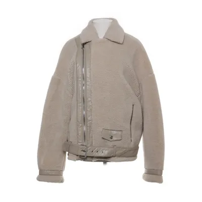 Shearlingjakke (Beige) fra Zara Bomuld, Polyester