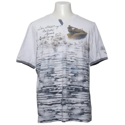 T-shirt (Vit, Blå, Grå) från Claudio Campione Bomull