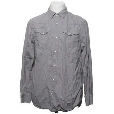 Denim blouse (Grijs) van Raw Katoen, Leer