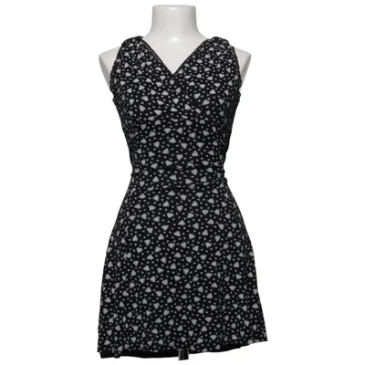 Wrap dress (Black, White) from L'amie de Paris Elastane, Viscose