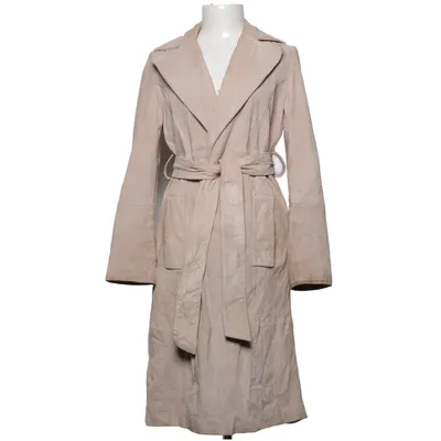 Ledermantel (Beige) von Mint & Berry Baumwolle, Elasthan, Leder, Polyester